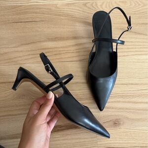 Elegant Black Abercrombie Women's Slingback Shoes
